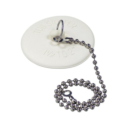 Danco Danco 1-3/8 in. White Rubber Tub Stopper 9D00080783